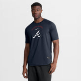 Atlanta Braves Authentic Collection Batting Practice Pre-Game Raglan Dri-FIT Top Blue