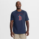 Boston Red Sox Authentic Collection Batting Practice Pre-Game Raglan Dri-FIT Top Navy