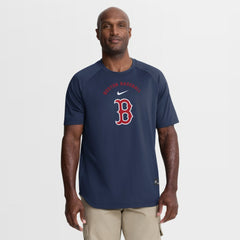 Boston Red Sox Authentic Collection Batting Practice Pre-Game Raglan Dri-FIT Top Navy