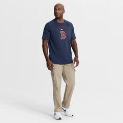 Boston Red Sox Authentic Collection Batting Practice Pre-Game Raglan Dri-FIT Top Navy