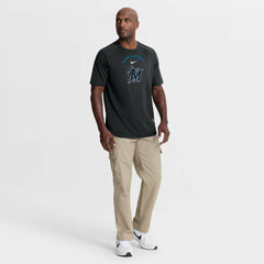Miami Marlins Authentic Collection Batting Practice Pre-Game Raglan Dri-FIT Top Black