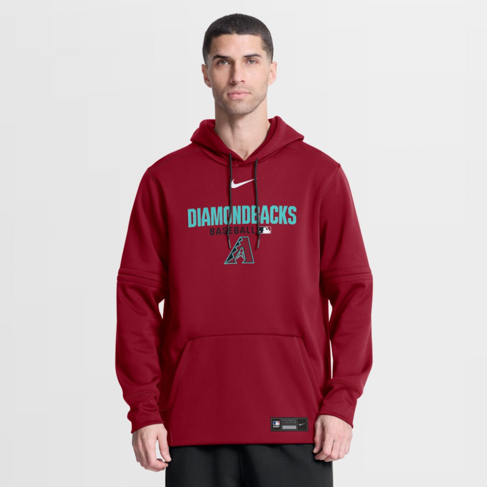 Arizona Diamondbacks Authentic Collection Therma-FIT Hoodie Red