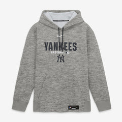 New York Yankees Authentic Collection Therma-FIT Hoodie Heather Charcoal
