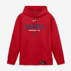 Atlanta Braves Authentic Collection Therma-FIT Hoodie Red