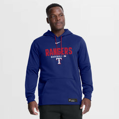 Texas Rangers Authentic Collection Therma-FIT Hoodie Royal