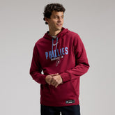 Philadelphia Phillies Authentic Collection Therma-FIT Hoodie Burgundy