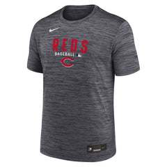Cincinnati Reds Authentic Collection Velocity Dri-FIT T-Shirt Black