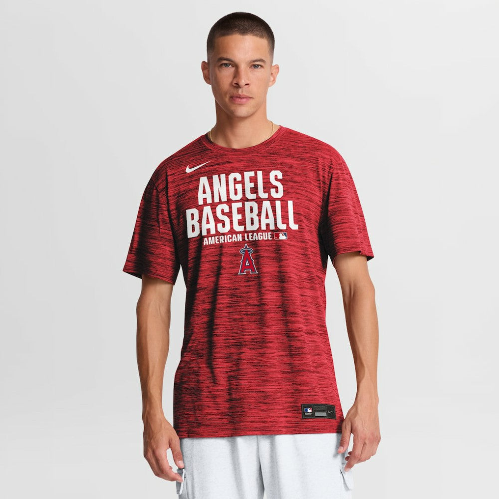 Los Angeles Angels Authentic Collection Velocity Dri-FIT T-Shirt Red