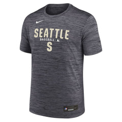 Seattle Mariners Authentic Collection Velocity Dri-FIT T-Shirt Black