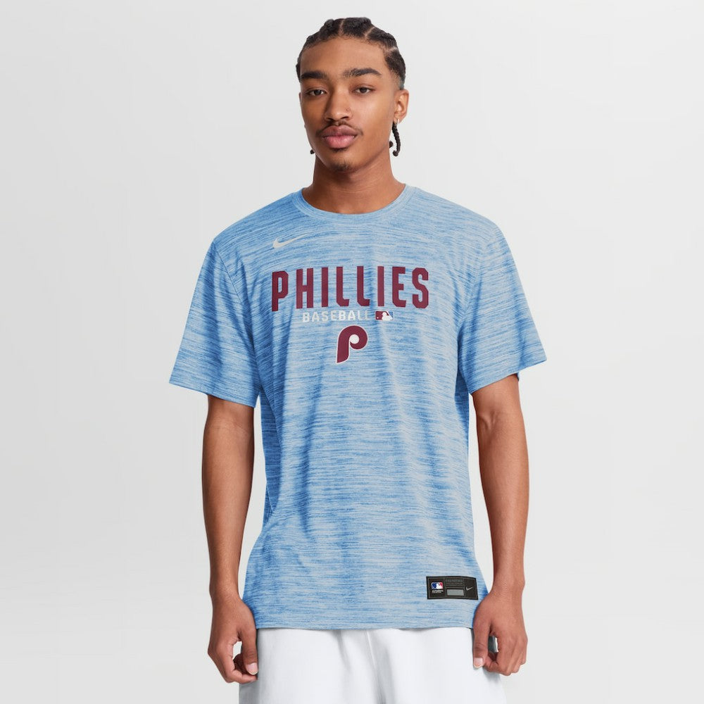 Philadelphia Phillies Authentic Collection Velocity Dri-FIT T-Shirt Light Blue