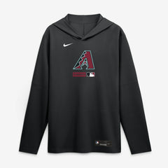 Arizona Diamondbacks Authentic Collection Dri-FIT Long Sleeve Hooded T-Shirt Black