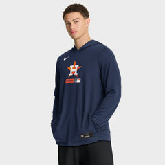 Houston Astros Authentic Collection Dri-FIT Long Sleeve Hooded T-Shirt Navy