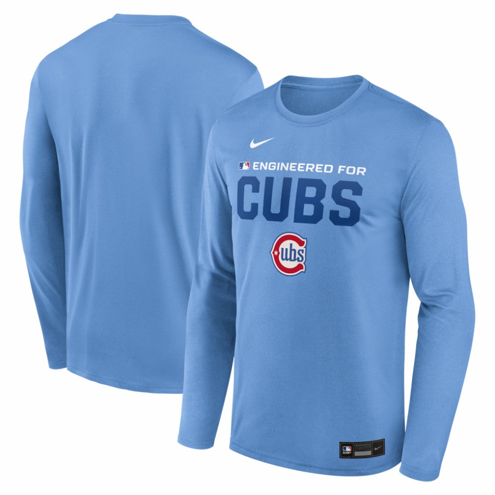 Chicago Cubs Authentic Collection Legend Dri-FIT Long Sleeve T-Shirt Light Blue