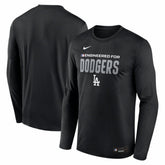 Los Angeles Dodgers Authentic Collection Legend Dri-FIT Long Sleeve T-Shirt Black