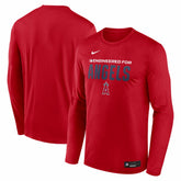 Los Angeles Angels Authentic Collection Legend Dri-FIT Long Sleeve T-Shirt Red