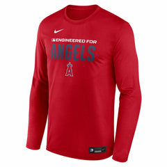 Los Angeles Angels Authentic Collection Legend Dri-FIT Long Sleeve T-Shirt Red