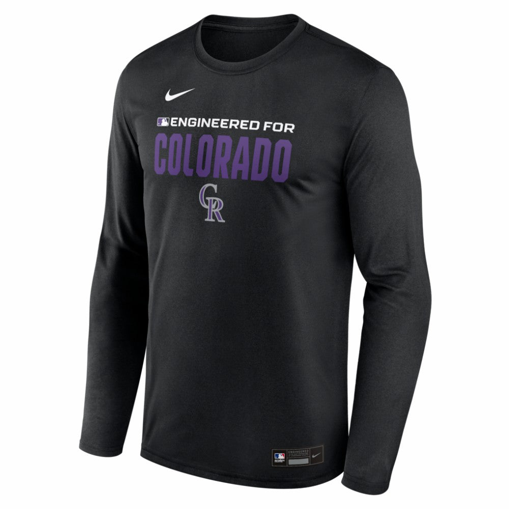 Colorado Rockies Authentic Collection Legend Dri-FIT Long Sleeve T-Shirt Black