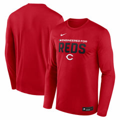 Cincinnati Reds Authentic Collection Legend Dri-FIT Long Sleeve T-Shirt Red