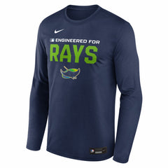Tampa Bay Rays Authentic Collection Legend Dri-FIT Long Sleeve T-Shirt Navy
