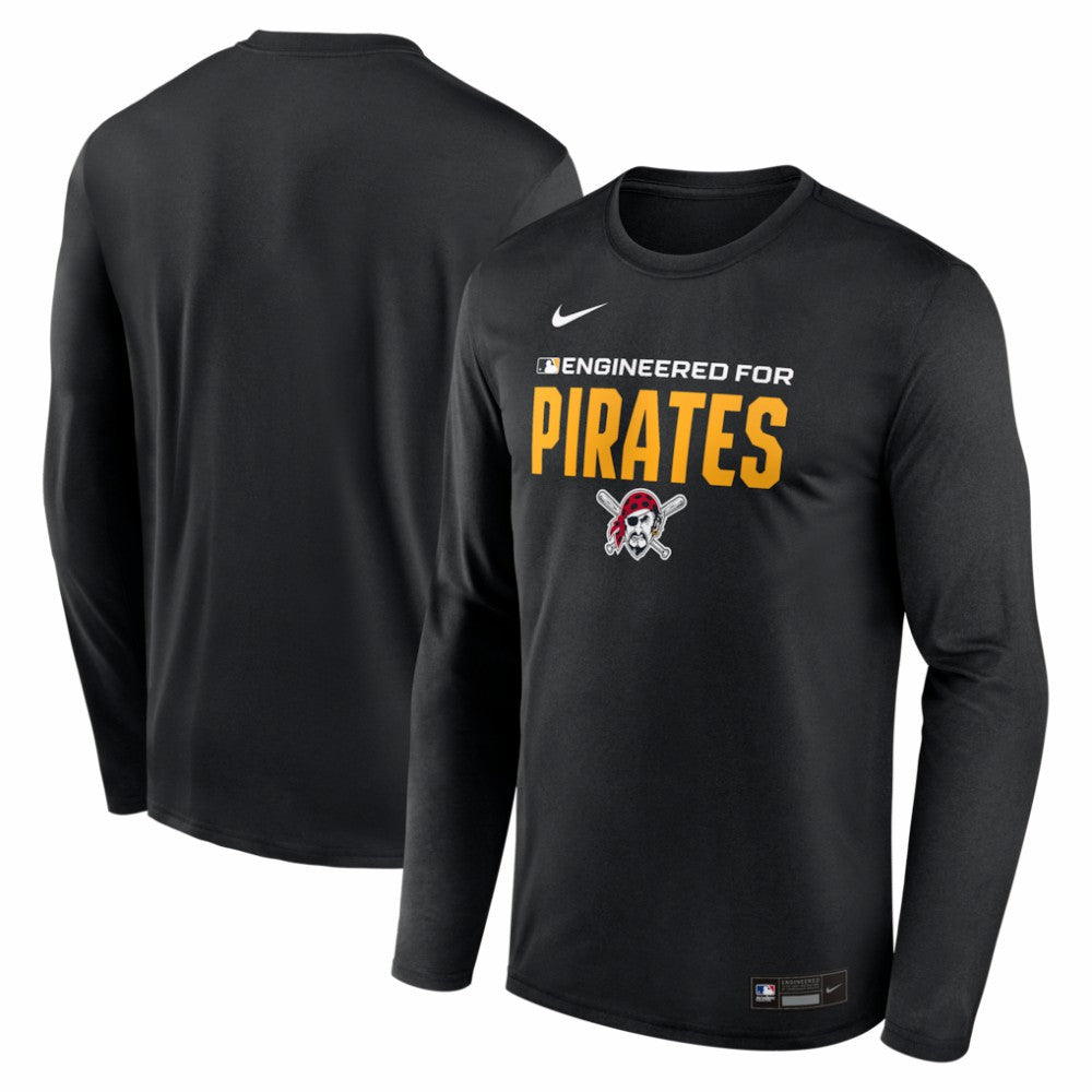 Pittsburgh Pirates Authentic Collection Legend Dri-FIT Long Sleeve T-Shirt Black