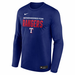 Texas Rangers Authentic Collection Legend Dri-FIT Long Sleeve T-Shirt Royal