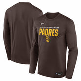 San Diego Padres Authentic Collection Legend Dri-FIT Long Sleeve T-Shirt Brown