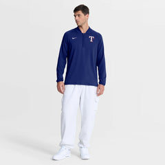 Texas Rangers Authentic Collection Dri-FIT Raglan Half-Zip Pullover Royal
