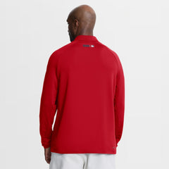 Los Angeles Angels Authentic Collection Dri-FIT Raglan Half-Zip Pullover Red