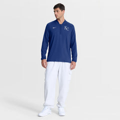Kansas City Royals Authentic Collection Dri-FIT Raglan Half-Zip Pullover Royal