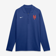 New York Mets Authentic Collection Dri-FIT Raglan Half-Zip Pullover Royal
