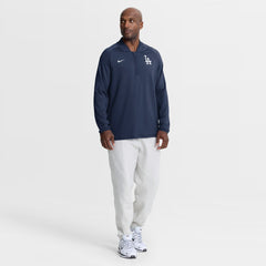 Los Angeles Dodgers Authentic Collection Dri-FIT Raglan Half-Zip Pullover Navy