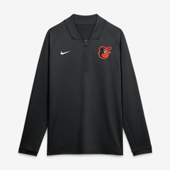 Baltimore Orioles Authentic Collection Dri-FIT Raglan Half-Zip Pullover Black