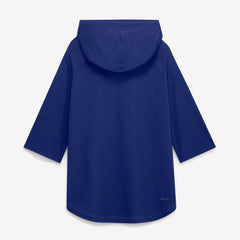 Los Angeles Dodgers Authentic Collection Flux Dri-FIT Raglan 3/4-Sleeve Hooded T-Shirt Gray