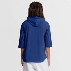 Kansas City Royals Authentic Collection Flux Dri-FIT Raglan 3/4-Sleeve Hooded T-Shirt Gray