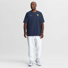 Tampa Bay Rays Authentic Collection Dri-FIT Quarter-Zip Windshirt Navy