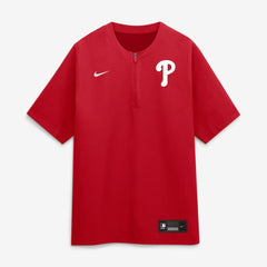 Philadelphia Phillies Authentic Collection Dri-FIT Quarter-Zip Windshirt Red