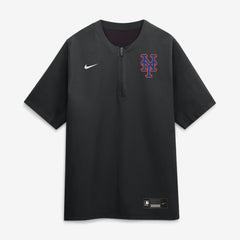 New York Mets Authentic Collection Dri-FIT Quarter-Zip Windshirt Black