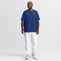 New York Mets Authentic Collection Dri-FIT Quarter-Zip Windshirt Royal