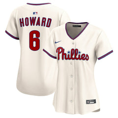 Ryan Howard Philadelphia Phillies Women's Alternate 2 Limited Jersey - Cream