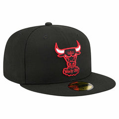 Chicago Bulls Core Logo 59FIFTY Fitted Hat - Black online