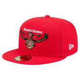 Atlanta Hawks Core Logo 59FIFTY Fitted Hat - Red shop