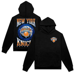New York Knicks Authmade Vintage Metal Premium Heavyweight Pullover Hoodie - Black for sale