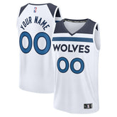 Minnesota Timberwolves Fastbreak Custom Jersey - Association Edition - White for sale