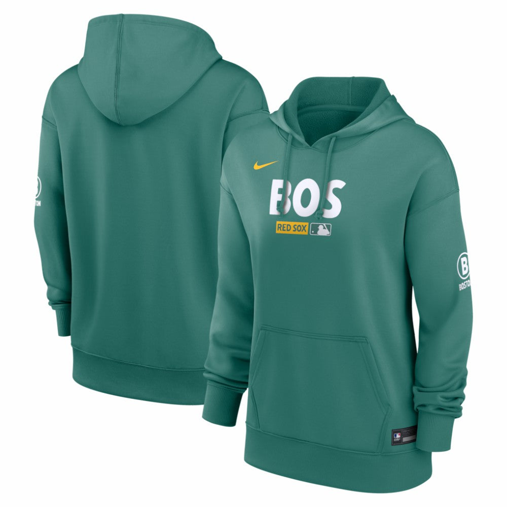 Boston Red Sox Women's Authentic Collection City Connect Therma Hoodie Green