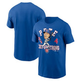 Pete Crow-Armstrong Chicago Cubs Hometown Caricature T-Shirt Royal