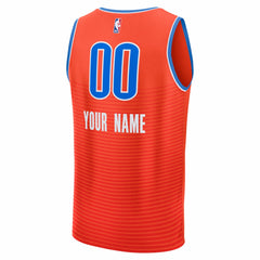 Oklahoma City Thunder Fast Break Custom Jersey - Statement Edition - Orange on sale