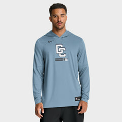 Washington Nationals City Connect Dri-FIT Long Sleeve Hooded T-Shirt Blue
