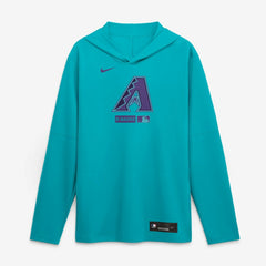 Arizona Diamondbacks City Connect Dri-FIT Long Sleeve Hooded T-Shirt Aqua