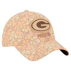 Green Bay Packers New Era Women's Floral 9TWENTY Adjustable Hat - Tan online