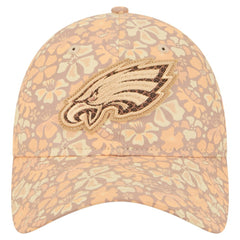 Philadelphia Eagles New Era Women's Floral 9TWENTY Adjustable Hat - Tan cheap
